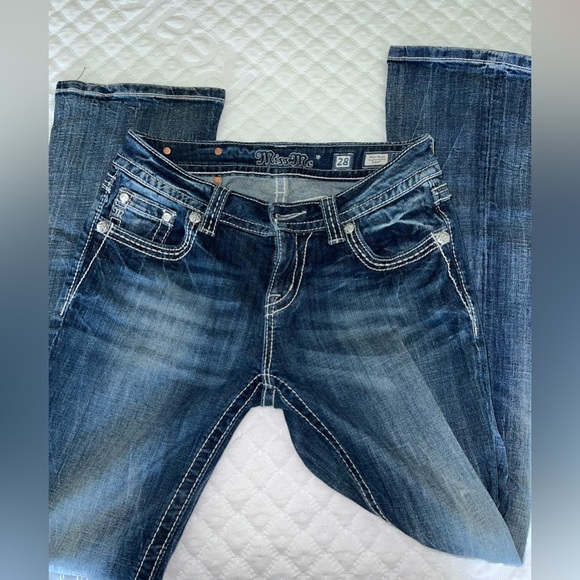 Miss me jeans kid rise boot size 28 - Picture 3 of 3